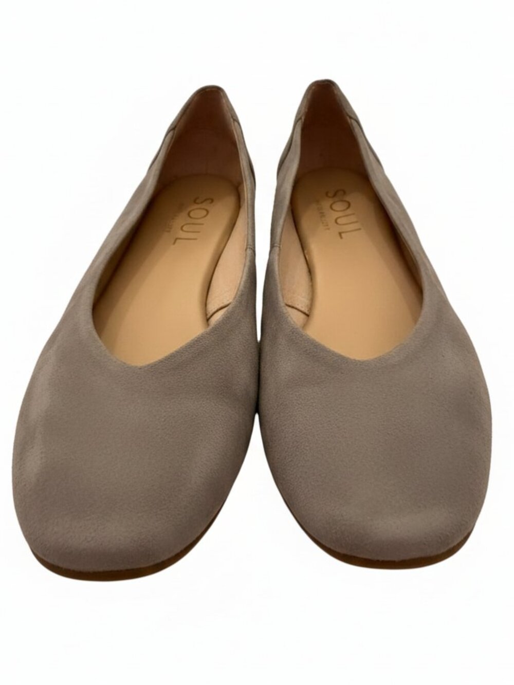 SOUL Naturalizer Idea Grey Faux Suede Slip On Ballet Flats Size 9